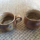 Series of 3 sandstone cups