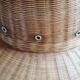 Braided wicker hat