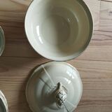 Antique gien table service – niderviller model – exceptional set