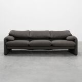 Cassina Three‑Seat Sofa by Vico Magistretti, Italy, 1990