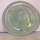 Large green pâte de verre dish.