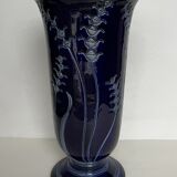 Blue ceramic vase