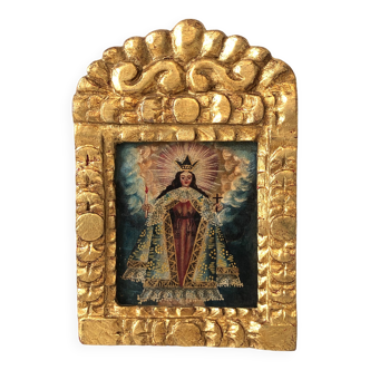 Icon carved wood