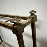 Brass and sheet metal umbrella stands from the 20th century.