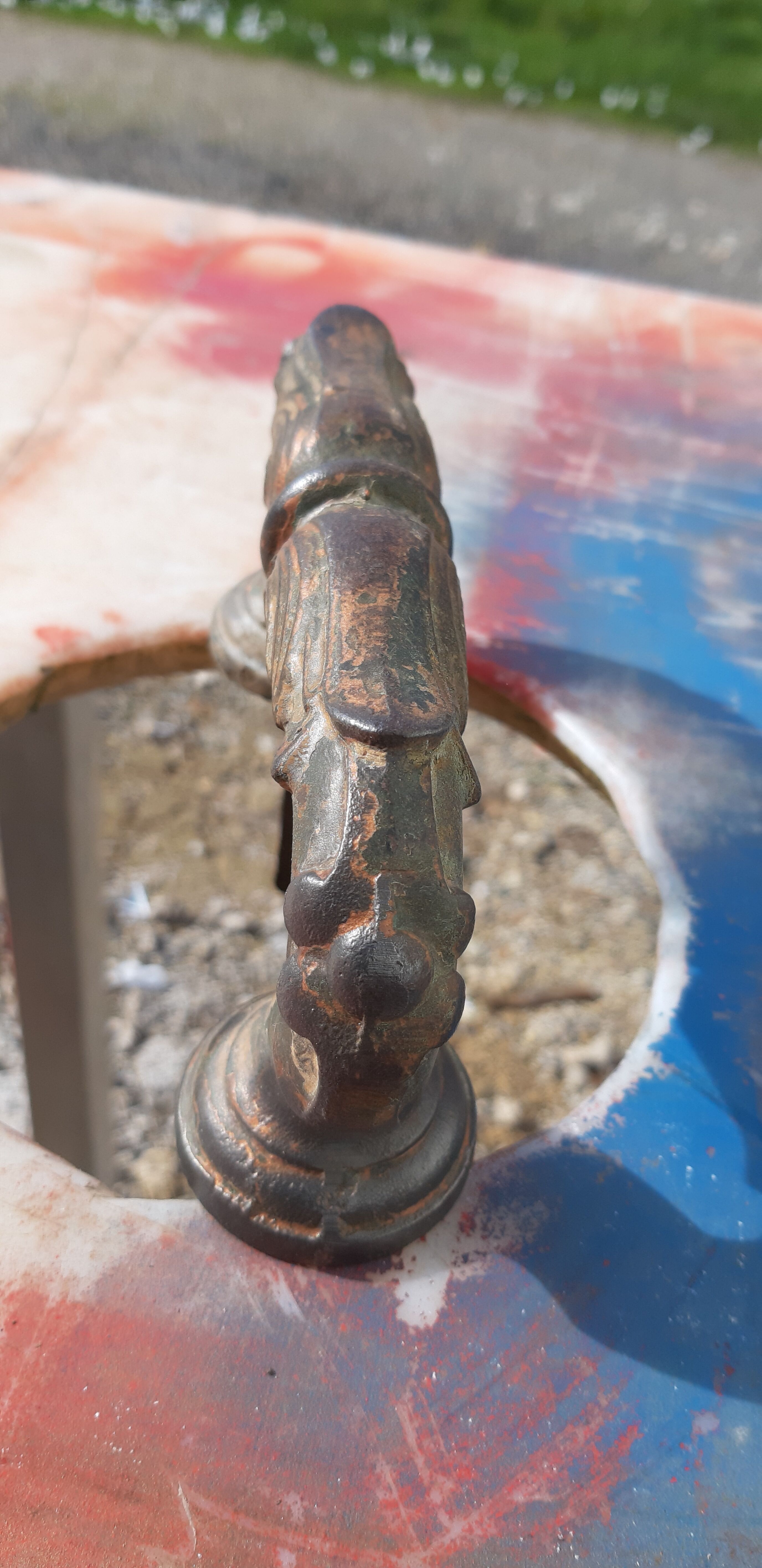 Cast iron door handle 1900