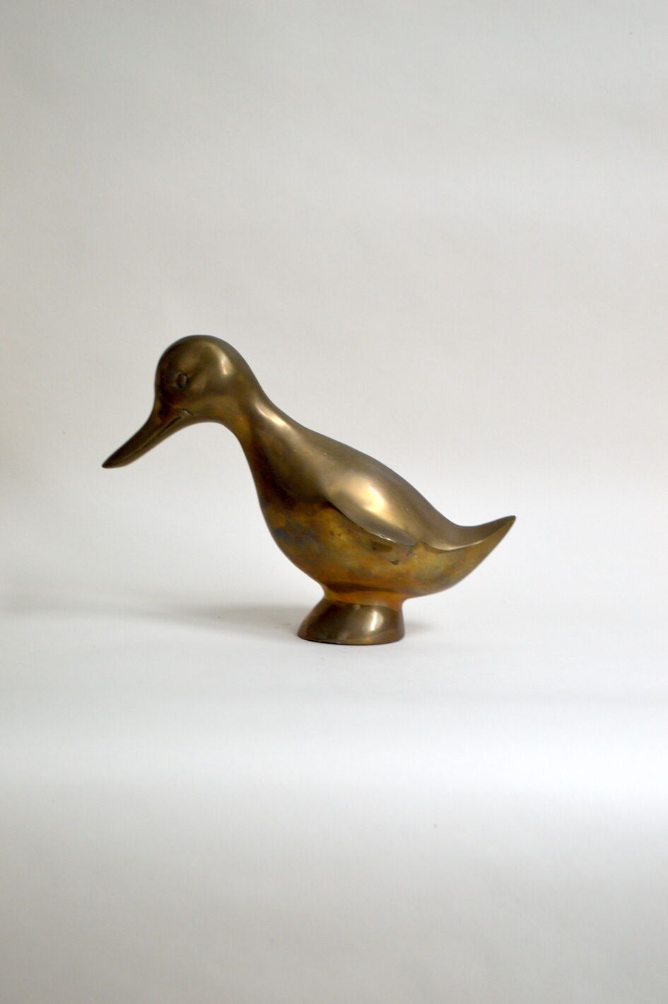 Vintage brass duck