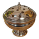 Silver-plated metal flower holder with vintage hallmark