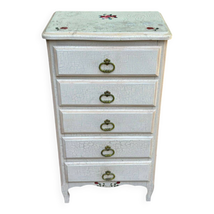 Commode Louis XV chiffonnier - shabby