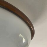 Vintage ceiling lamp in opaline and glass paste