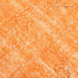 4x8 Pumpink Orange Handmade Vintage Rug, 135x247Cm SK 3194