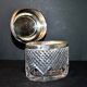 Old box in silver and cut crystal germany hallmark 833