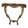 Louis XV style gilded wood and marble console