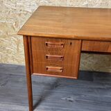 60er 70er Jahre Teak Writing Desk Schreibtisch von Gunnar Nielsen für Tibergaard