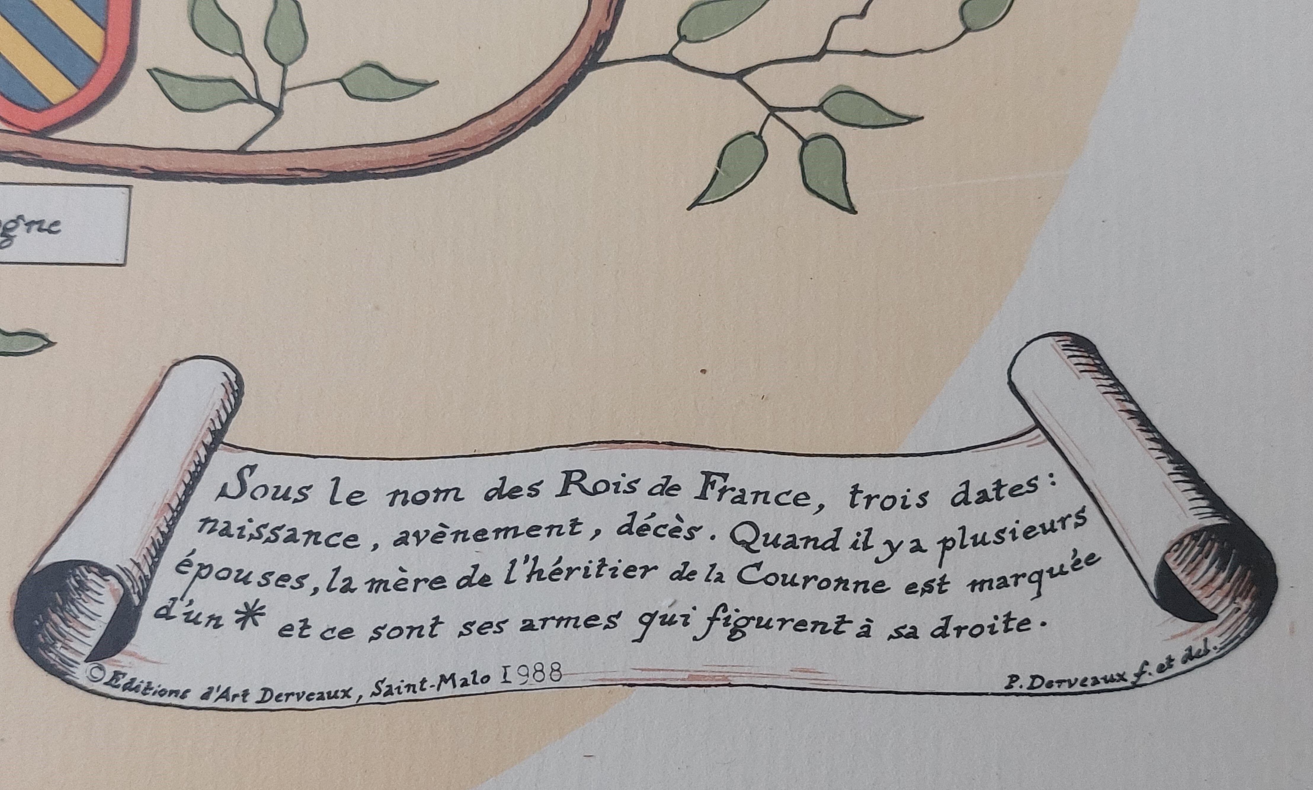 Généalogie des Capétiens en poster