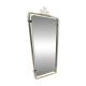 Wall mirror in brass wire with modernist loops from the mid-century, Italy, 1950s.