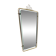Wall mirror in brass wire with modernist loops from the mid-century, Italy, 1950s.