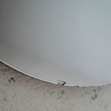 Vintage round mirror with invisible frame, 1950s/60s