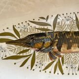 Plat à poisson faïence Gien