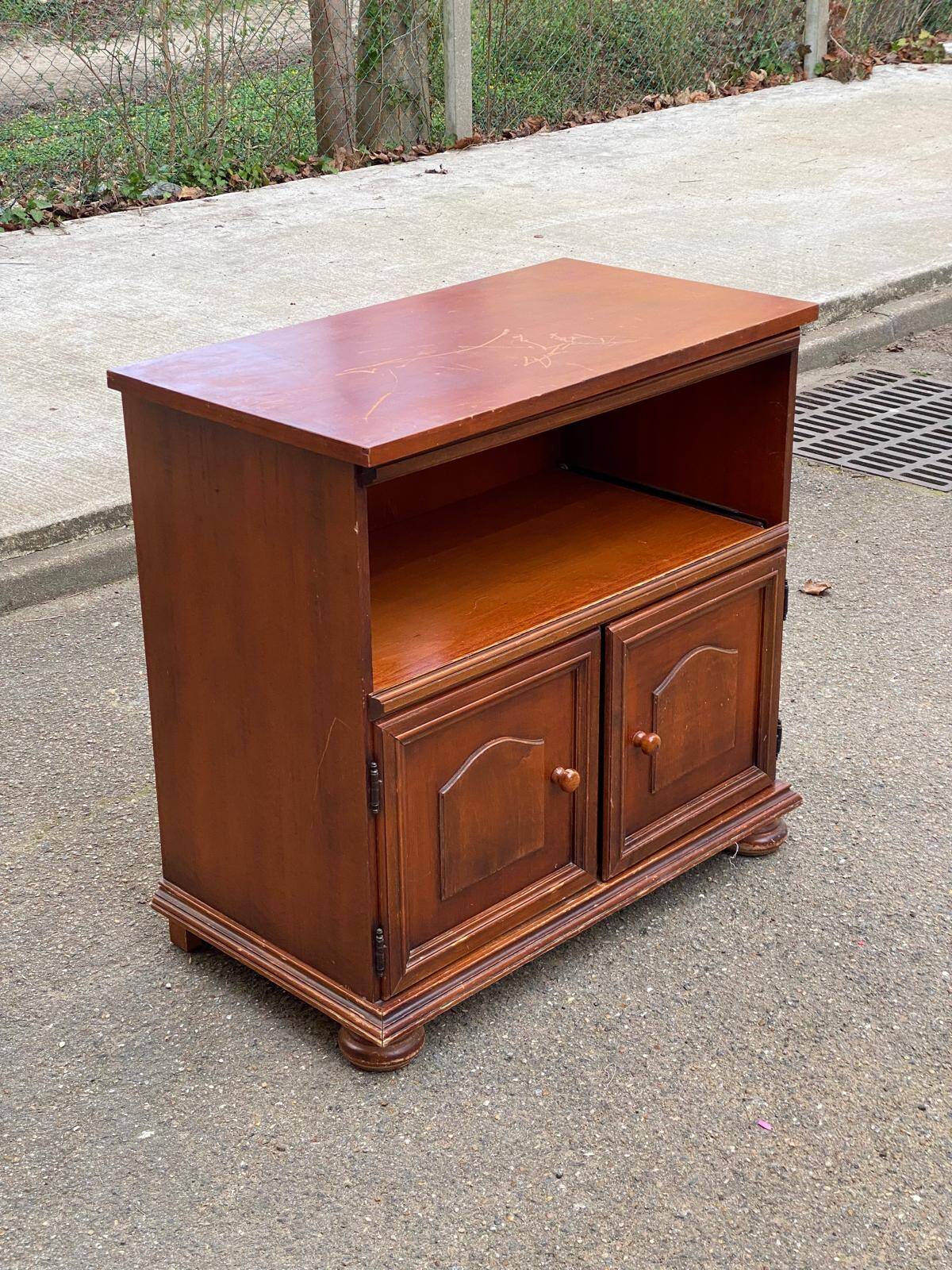 Wooden buffet, wooden TV unit in Louis XIV style.