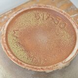 Large West Germany glazed vase with orange and beige shades