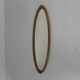 Oval gold mirror with faceted edge, 1950s