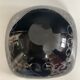 Vintage glass and silver catchall.