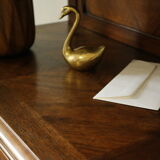 Louis XVI style music cabinet display case in 20th century walnut