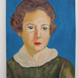 Portrait woman painting