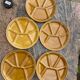 5 Gien fondue plates