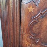 Louis XIV wardrobe in solid oak, 18th century