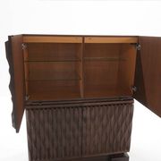 Vintage Brutalist Cabinet in Oak from Maison Aurora, Belgium, 1970s