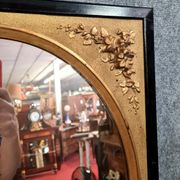 Pair of mirrors in gilded and lacquered wood Napoleon III period around 1880-1900