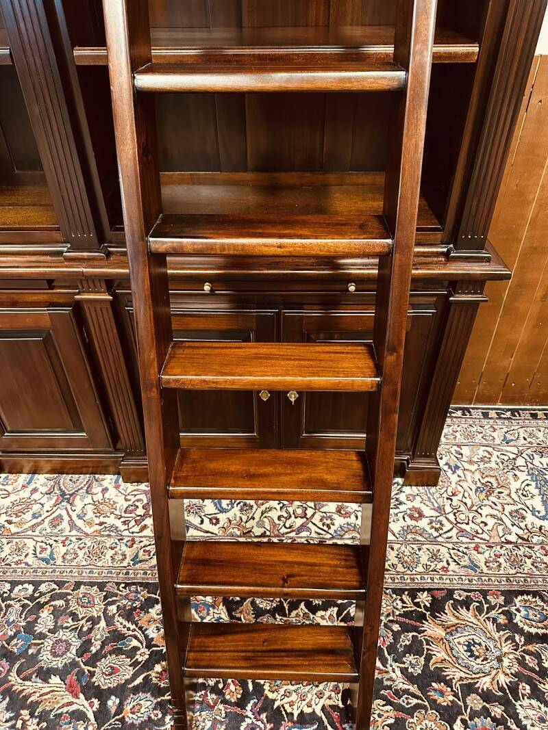 Classic English Mahogany Library Bookcase