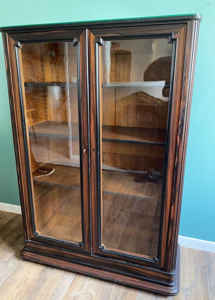 Macassar Ebony Art Deco showcase