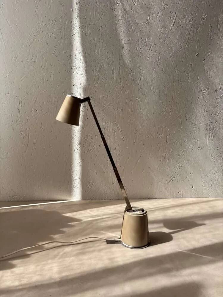 Vintage Hala Lampette beige 1970s lamp