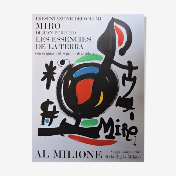 Joan Miró - Al Milione poster, 1969