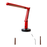 Vintage desk lamp Lucifer red by Tom Ahlström & Hans Ehrich p