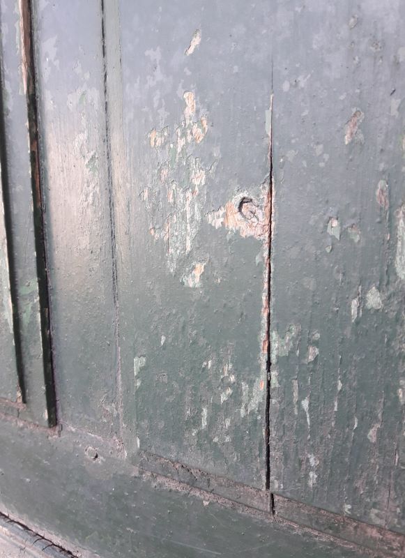 door 80x213cm Old oak glazed landing