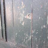 Porte 80x213cm palière vitrée en chêne ancienne
