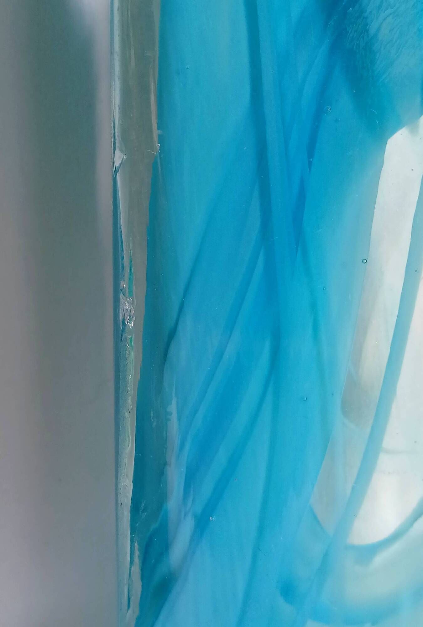 Minimalist Murano sommerso glass block plate