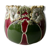 Dabbling pot cover, flower decoration, 1900
