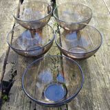 Set of 5 Arcoroc bowls France