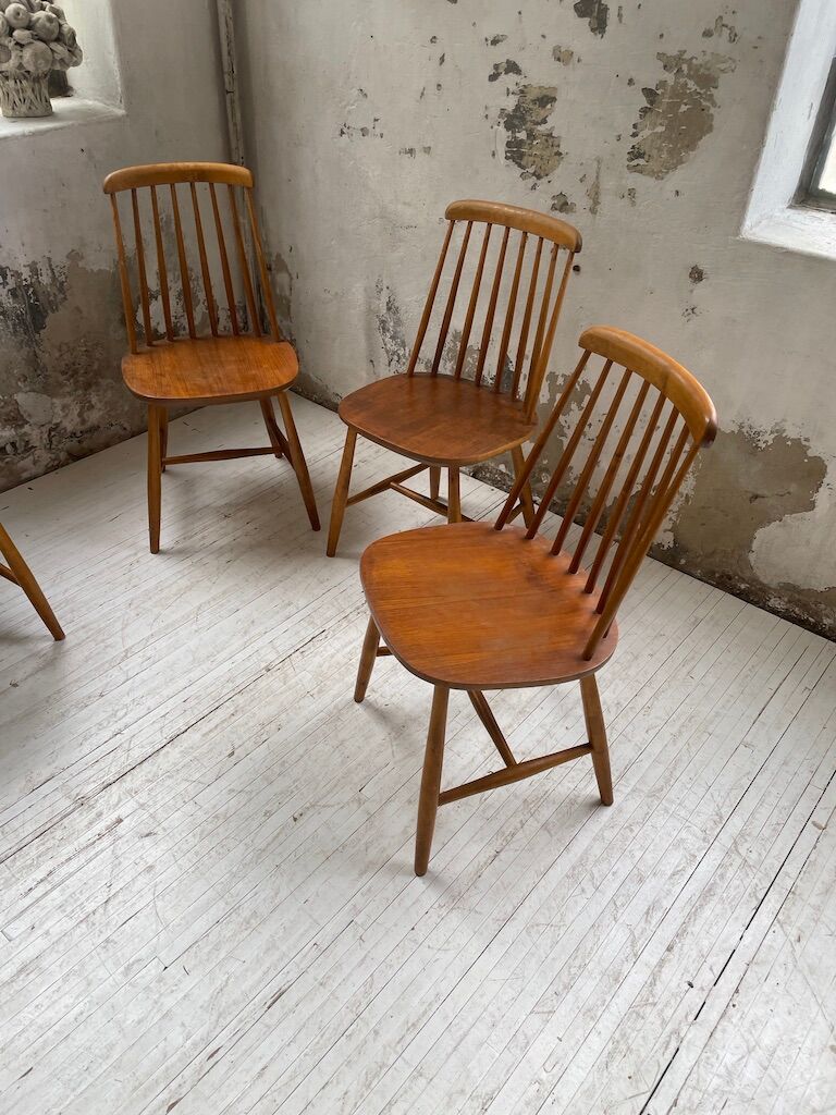 4 Scandinavian chairs Sweden Stolfabrik