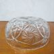 Cut crystal salad bowl