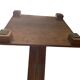 Antique wooden and marble column pedestal – Art Deco style