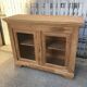 Low 2-door glass furniture