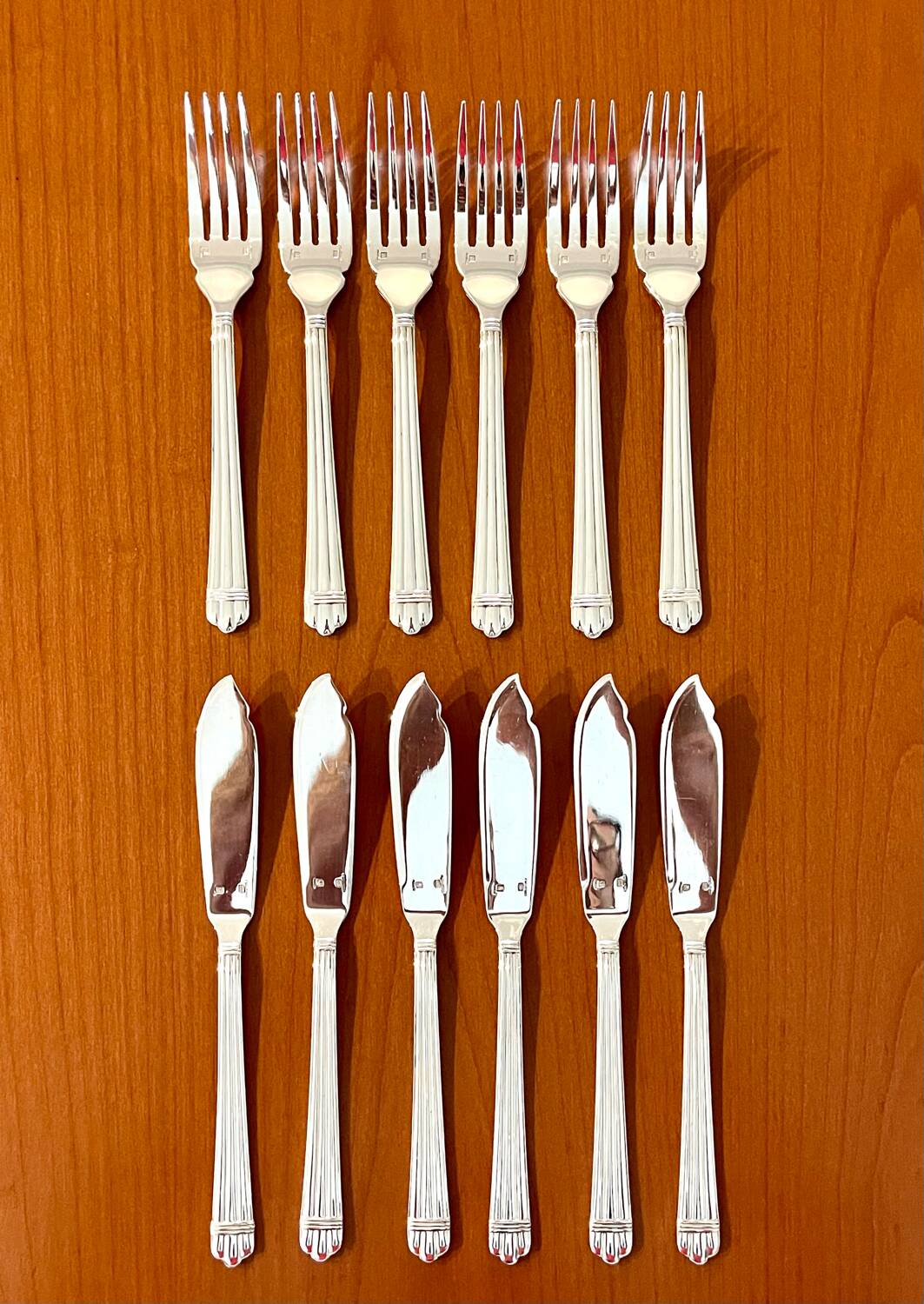 Christofle aria 6 fish cutlery set (12 pieces)