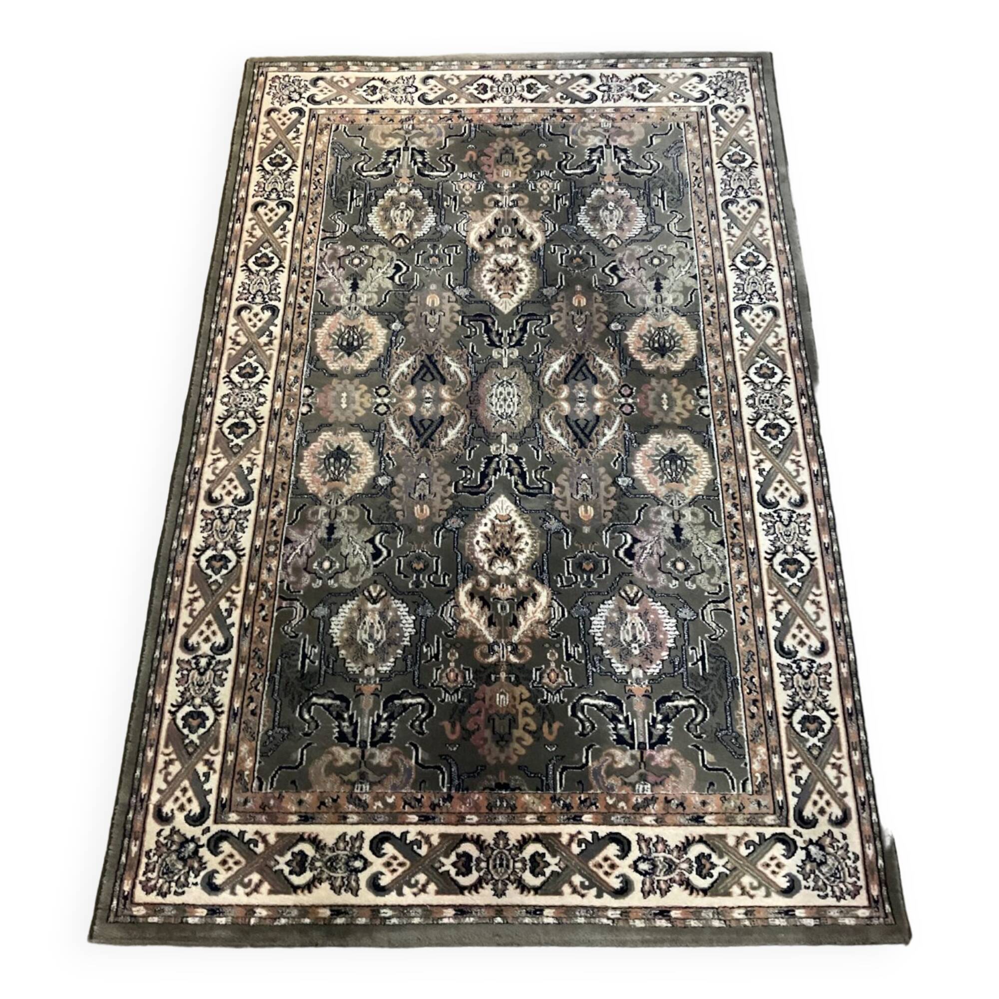 Vintage pure wool carpet 135x200