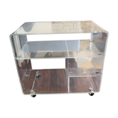 Designer TV unit David Lange vintage Plexiglas
