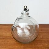 Mid-century glass hanging planter, 1960s